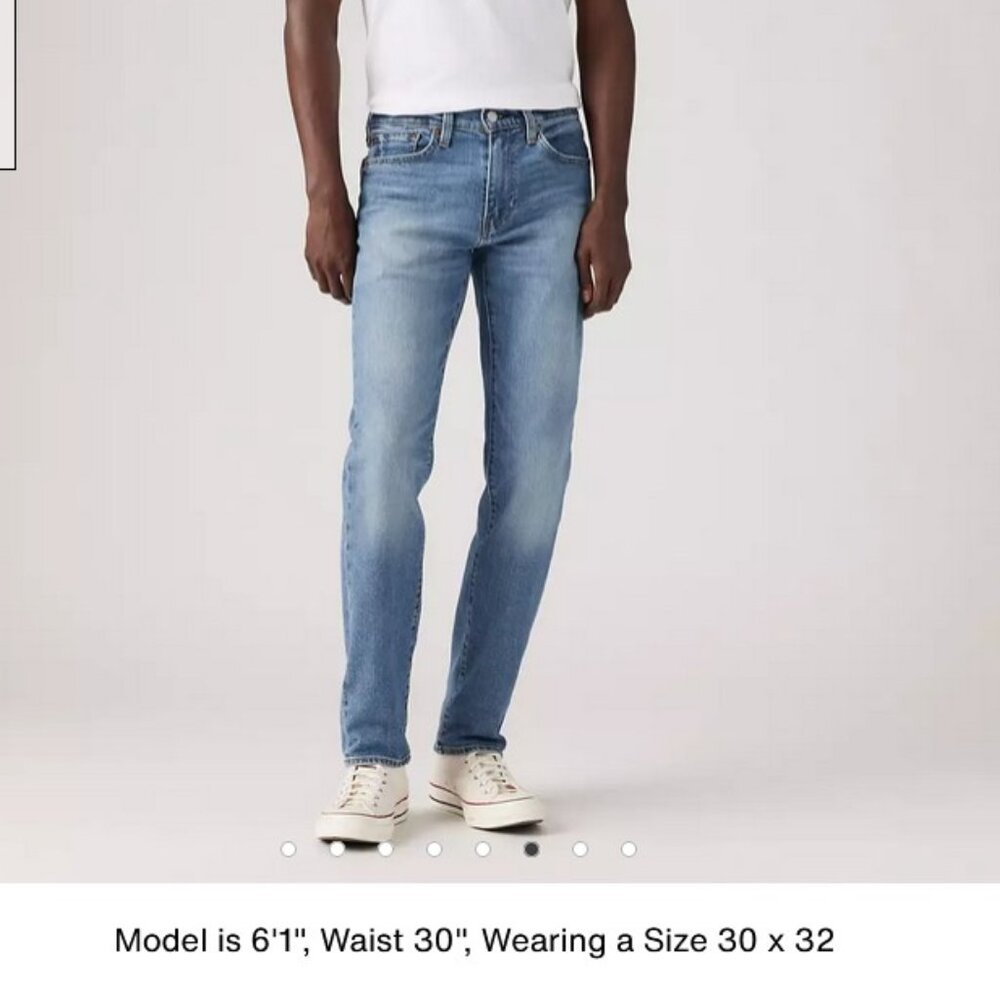 LEVIS 511 Denim Blue Jeans Mens Waterless Light Medium Wash Size 33 X 32